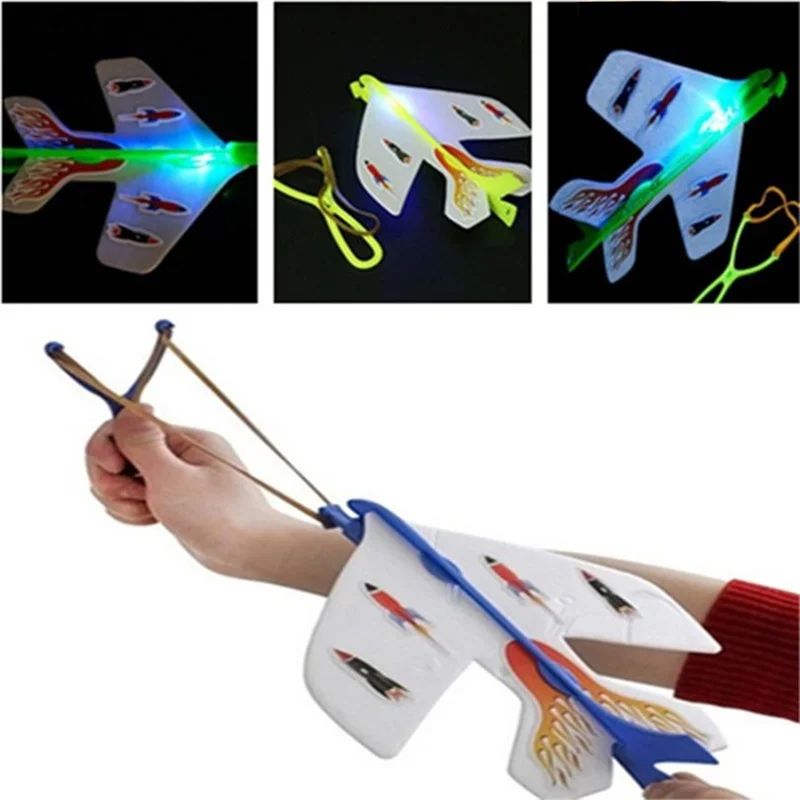 Foam Glider Slingshot Airplane Model Toys for Children Boys