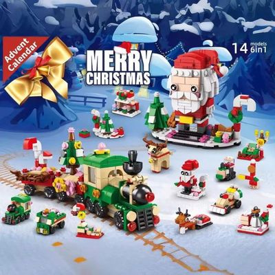 Christmas Advent Calendar Surprise Blind Box Christma Buildi
