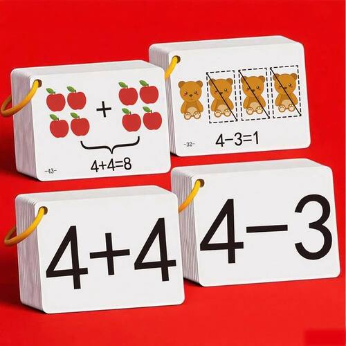 132 Cards with Addition and Subtraction Problems, a Complete