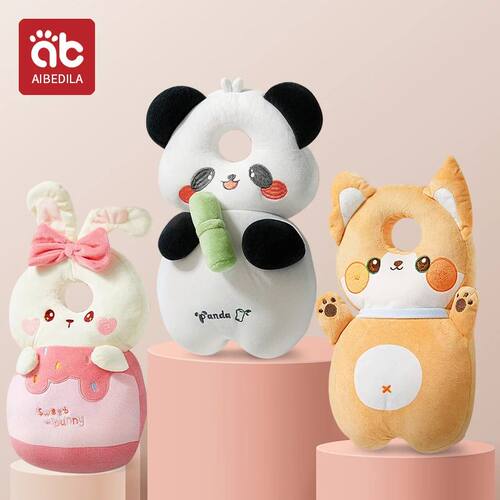 Baby Walkers Head Protection Cushion Animals Plush Pad Adjus