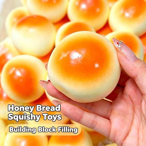 Homemade Honey Bread Squishy Squeeze Fidget Toys Soft Buildi