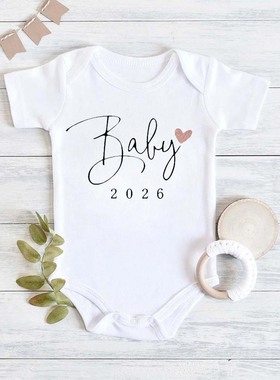Baby 2026 Pregnancy Announcement Newborn Baby Bodysuits Cott