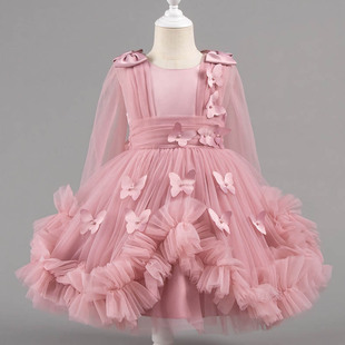 Cartoon Children Girls Dresses Lace Sleeveless Girls Princes