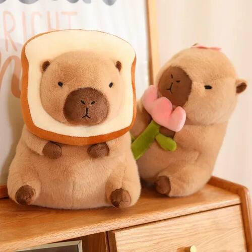 23CM Kawaii Anime Capybara Bread Plush Toy Creative Stuffed