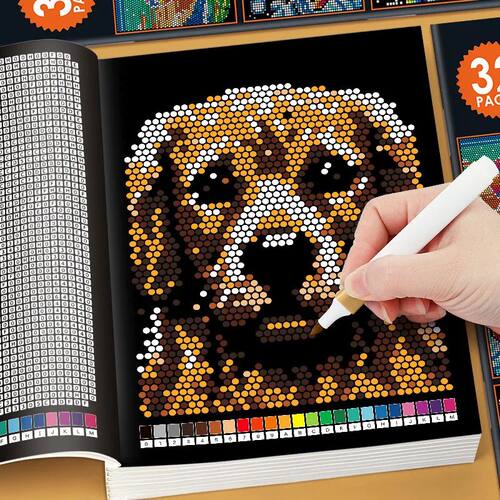 Digital Coloring Book, Complete Coloring with Corresponding