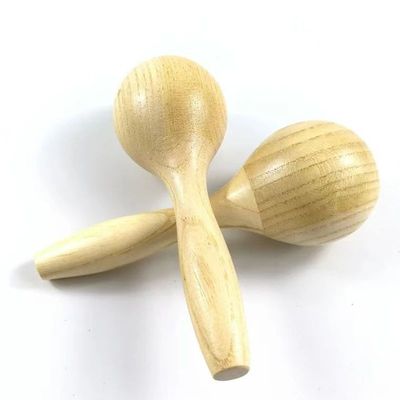 Wooden Maracas Hand Percussion Rattles Shaker Musical Instru