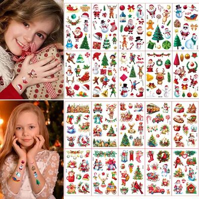 Random 1Pcs New Christmas Temporary Tattoo Stickers Ghost Sa