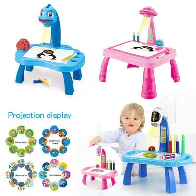 Children's Led Projector Art Drawing Table Toys Desktop Pain