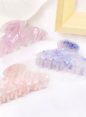 6.5cm Acrylic Colorful Crab Claw Clip Elegant Women's Hair C