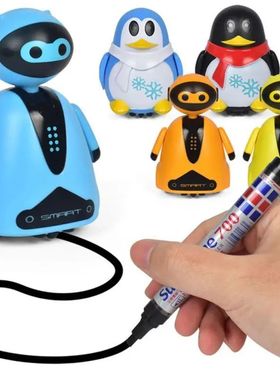 Draw Lines Follow Toy Creative Inductive Electric Robot Car