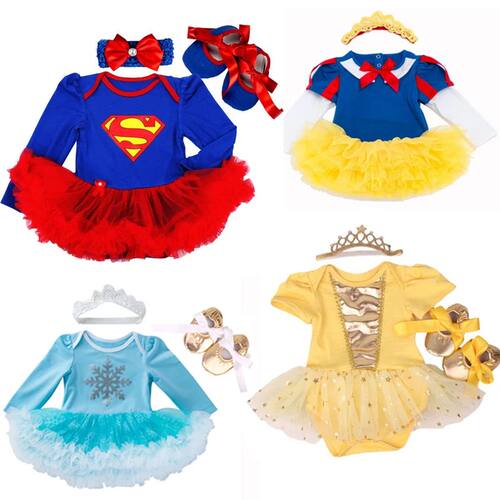 Baby girl Clothes elsa anna costume for Baby Infant Birthday