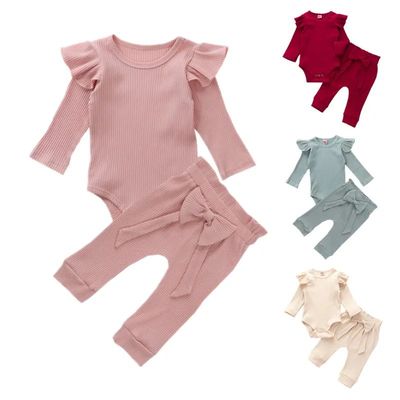 Infant Autumn Baby Girl Clothes Pant Sets Spring Autumn born