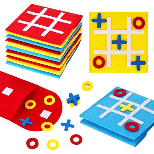 10-40pcs Tic Tac Toe Strategic Board Game for Kids, Birthday