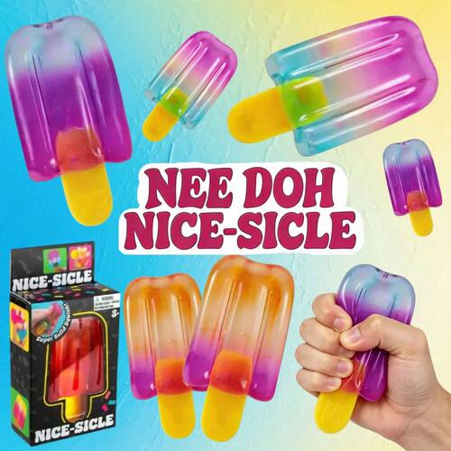 2026 NeeDoh Nice-Sicle Popsicle Sensory Squeeze Toy Super St