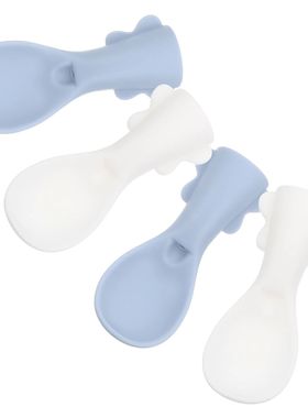 4 Pcs Baby Bag Spoon Set Spoons for Tableware Feeder Silicon