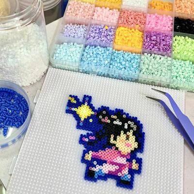 Fuse Beads Kit 24/48 colors 2.6MM 3D Pixel Puzzle Iron Beads