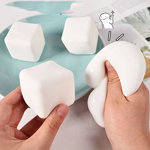 Adults Squishy Tofu Stress Balls Autism Sensory Toys Stress