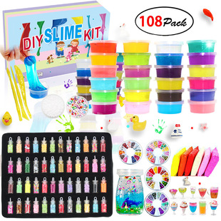 Mud Clay Crystal Modeling Kit Set Slime Colors Polymer