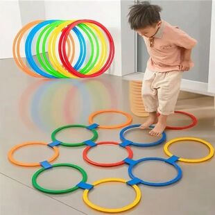 10Pcs Colorful Connectable Lattice Jump Rings 10 Connectors