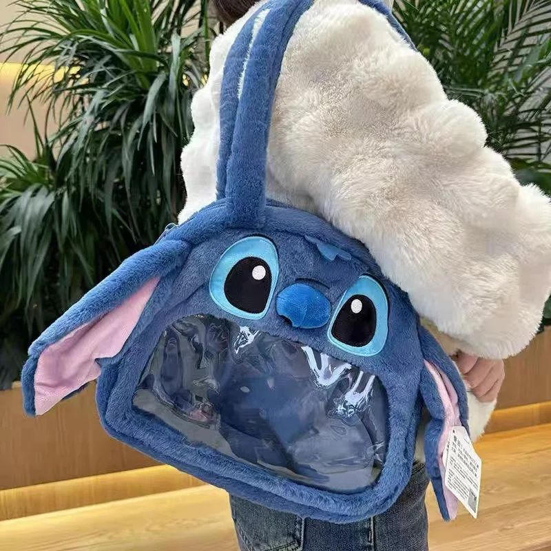 Stitch Lotso Shoulder Bag Backpack Cute Anime Girl Plush Car