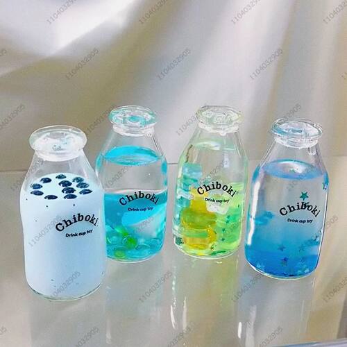 Boba Bottle Stress Ball Squishy Toys Milk Bottle Squeeze Toy