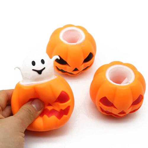Pumpkin Squishy Fidget Toys Sss Relief Halloween Decompressi