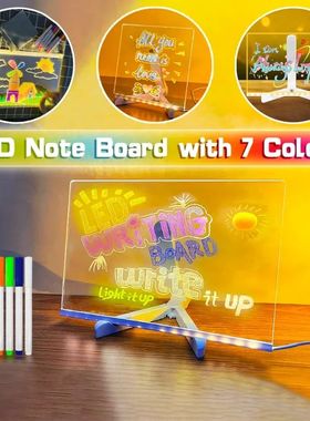 Luminous Acrylic Drawing Magic Led Transparent Board, Note B