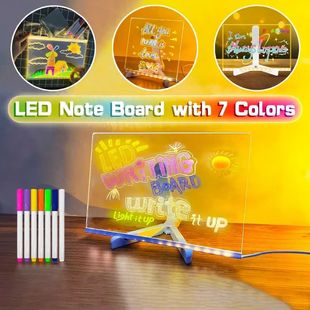 Magic Led Transparent Luminous Note Drawing Board Acrylic