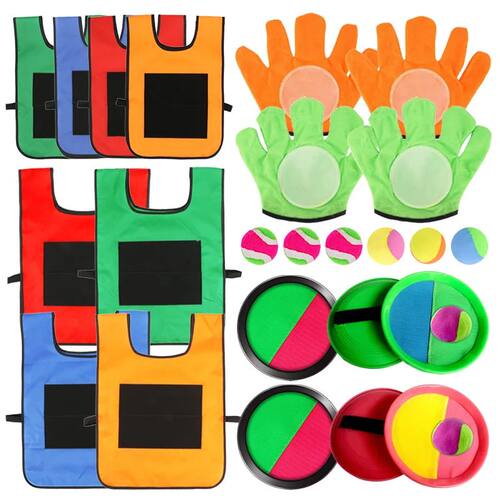 Children Sports Toys Throwing Game Sticky Ball Spring Outdoo