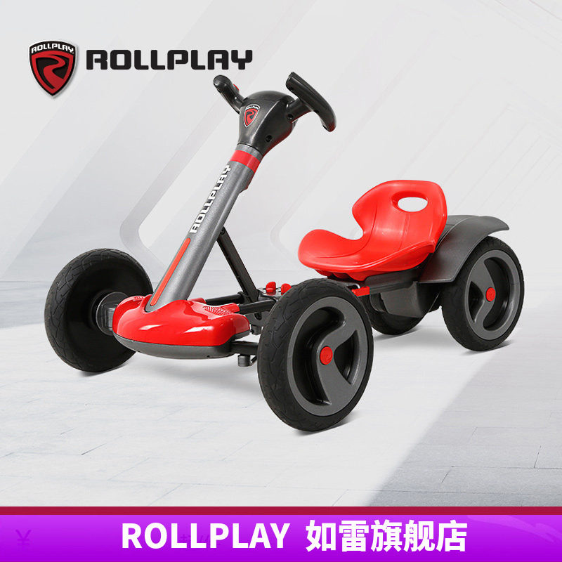 美国ROLLPLAY如雷儿童卡丁车电动四轮车折叠可坐人2-5岁小孩童车