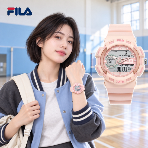 FILA斐乐电子手表2026年新款手表初中女学生闹钟腕表防水考试