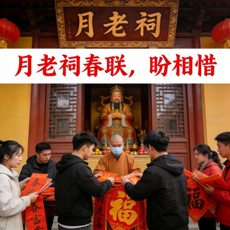 月老祠春联福字贴正南门窗装饰祈福贴纸传统节庆用品招财进宝春节,节庆用品/礼品,福字/窗花/窗贴,淘宝优惠券,粉丝福利购,淘宝优惠卷