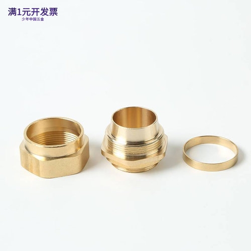 黄铜BW铠装电缆防水接头夹紧填料