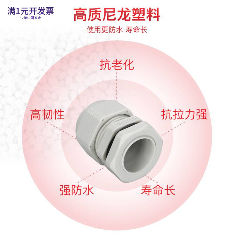德制PG型螺纹PA66环保尼龙螺套格