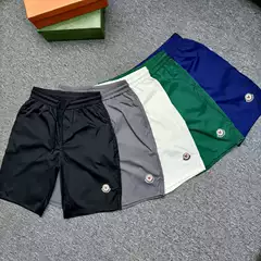 2025 Summer New Quick-Drying Simple Trendy Men's Embroidered Shorts Versatile Mid-Length Slim-Fit Five-Point Beach Shorts for Men