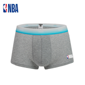 中腰平角短裤 加大码 衩运动休闲吸汗透气舒适四角 男士 NBA纯棉内裤