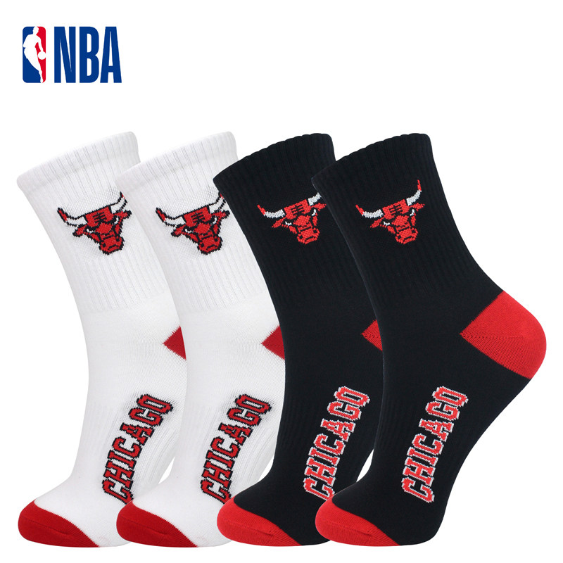 NBA袜子男士中筒高帮秋季休闲运动袜跑步健身长筒棉篮球袜公牛队使用感如何?