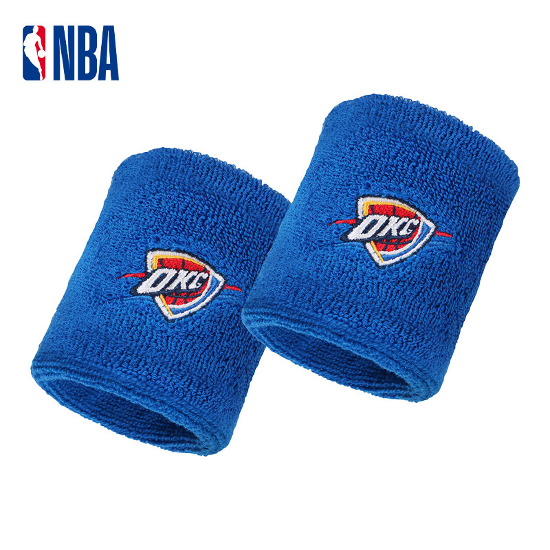 NBA雷霆队篮球护腕男运动装备防扭伤女吸汗透气排球羽毛球2只装