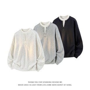 [NO LOGO PLUS]暗物质Mystyle长袖t恤男士美式上衣秋季重磅卫衣潮