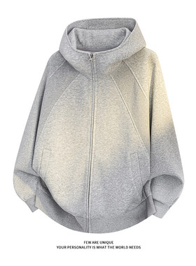 【NO LOGO PLUS】重磅420克高品质秋季新款男士连帽卫衣拼接boxy