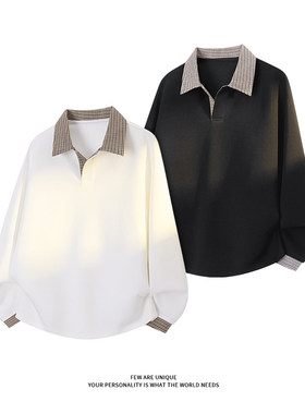 【NO LOGO PLUS】mystyle2025秋季新款男士卫衣美式翻领复古高街