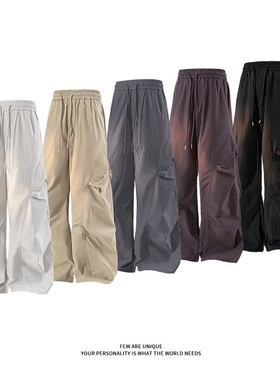 【NO LOGO PLUS】MEDM25秋季新款男士运动裤宽松休闲卫裤高街透气