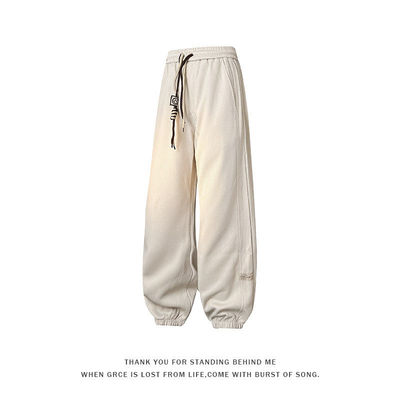 春秋字母美式运动裤男士束脚卫裤