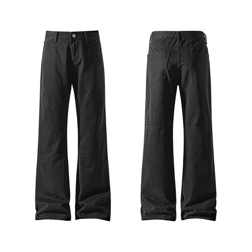 NOLOGOPLUS男士纯棉微喇长裤