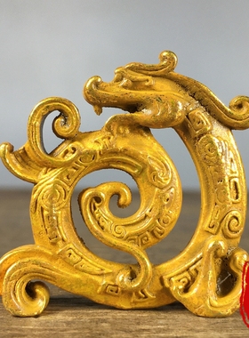 纯铜鎏金创意龙腾线香插盘龙香炉家用室内桌面香薰炉倒流香插摆件