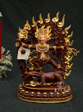 尼泊尔纯铜密宗摆件佛像