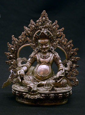 艺术风尼泊尔雕花藏巴拉黄财神