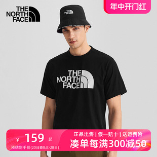 5JZS TheNorthFace北面短袖 T恤男春夏户外运动舒适透气棉半袖