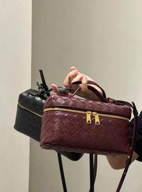 纯手工编织进口小羊皮盒子包真皮手提单肩斜挎包Bangbang饭盒包女