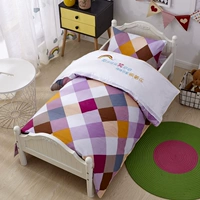 Хлопковый детский комплект для мальчиков для детского сада, постельные принадлежности, 3 предмета, с печатью вашего логотипа